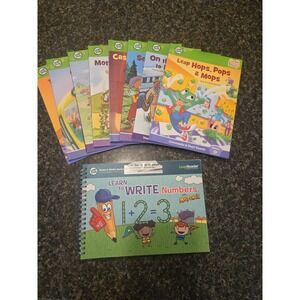 9 - LEAP FROG Tag Learn To Read System Book Set and Learn To Write Numbers Book